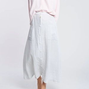 Filosophia Lily Button down skirt hazy grey